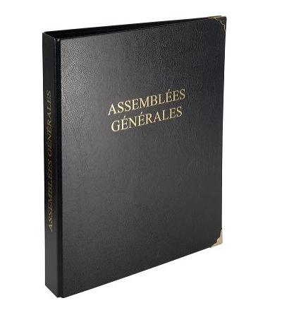 Registre des assemblees generales, proces-verbaux, societe, 