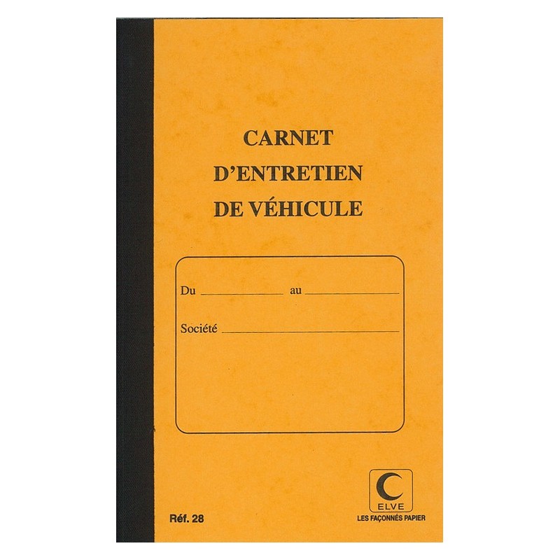 Carnet d'Entretien Carnet d'Entretien