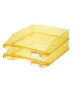 Corbeille à courrier Klassik Transparent - Jaune HAN Modèle
