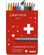 Étui de 12 Crayons de couleurs Swisscolor - Assortiment : CARAN D'ACHE Image