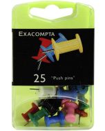 Exacompta 14740E : Boite de 25 Punaises - Assortiment Push Pins photo