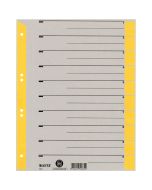 Photo Intercalaires en carton - 240 x 300 mm - 230g/m² - Gris/Jaune : LEITZ Lot de 100 - 1652-00-15