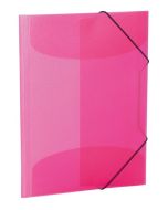 Chemise à élastiques A3 en PP translucide - Rose HERMA image