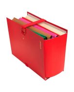 EXACOMPTA Extensor Balacron :  Chemises avec rabat à sangle - Rouge 22009E Fermé