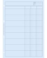 BLOC AUDIT Bleu 3 colonnes - Feuille de travail ELVE 2632