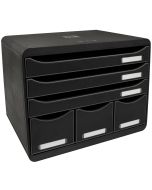 Caisson à 6 Tiroirs - Noir : EXACOMPTA Store-Box MAXI image