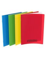Cahier 96 pages Grands carreaux - 240 x 320 mm - Polypro Assortiment CONQUERANT