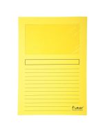 EXACOMPTA  50259E : chemises à fenêtre - Jaune Forever