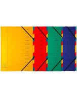 EXACOMPTA : Trieur avec élastiques - 12 compartiments 54120E