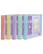 Classeur Souple Personnalisable - 2 anneaux de 30 mm - Assortiment Pastel : EXACOMPTA assort