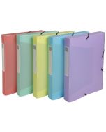 Boîte de classement - Dos 40 mm - Assortiment : EXACOMPTA Chromaline Pastel image