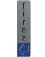 Plaque verticale adhésive de signalisation - Tirez : EXACOMPTA image