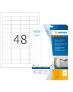 Étiquettes adhésives de signalisation - Blanc - 45,7 x 21,2 mm HERMA 9531