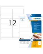 Étiquettes adhésives de signalisation - Blanc - 99,1 x 42,3 mm HERMA 9533