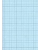 Lot de 100 Fiches Bristol A4 - 297 x 210 mm - Bleu quadrillé ELVE B29713B bleu