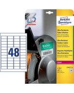AVERY Étiquettes ultra résistantes 45,7 x 21,2 mm L7911-10 Modèle