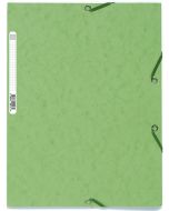 Chemise à élastiques 3 rabats Carte lustrée - Vert tilleul : EXACOMPTA Image