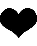 Tableau noir décoratif - Ardoise 300 x 360 mm Coeur SECURIT Silhouette Image