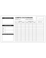 Fiche de comptes d'actionnaires 90150D Le Dauphin Modèle