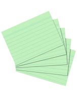 Lot de 100 Fiches Bristol lignées - 105 x 148 mm - Vert : HERLITZ Visuel