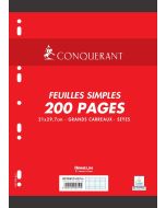 Photo CONQUERANT SEPT : Feuillets mobiles Séyès - Blanc 759