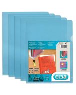 Photo Lot de 10 pochettes à coins A4 -  Bleu ELBA 100206706 