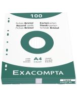 Photo Fiches Bristol lignées - 210 x 297 mm - Blanc EXACOMPTA Image