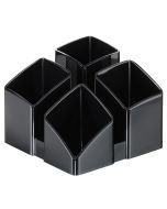 Photo Pot à crayons 4 compartiments - SCALA - Noir : HAN 17450-13