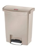 Photo Poubelle à pédale avec couvercle Beige 30 litres 1883456 RUBBERMAID