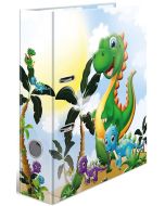 Photo Classeur à levier à motifs - Dos de 70 mm - Dinosaures HERMA Maternelle