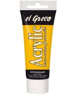 Photo Peinture acrylique EL Greco - 75 ml - Jaune cadmium KREUL  tube