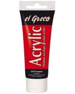 Peinture acrylique EL Greco - 75 ml - Rouge carmin KREUL tube