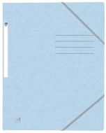 Photo Chemise à élastiques A4 - 3 rabats - Bleu Pastel OXFORD Top File+