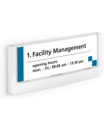 Photo Plaque de porte Blanc Click Sign - 149 x 52,5 mm DURABLE 4860-02