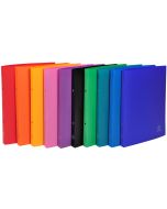 Photo Classeur souple en PP sans étiquette - 2 anneaux de 15 mm - 10 couleurs assorties EXACOMPTA