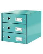 Photo Boite de classement WOW - 3 tiroirs - Menthe LEITZ Click et Store 6048-00-51