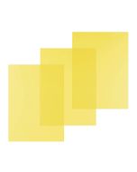 Photo Couvertures pour reliure A4 - PVC 0,20 mm - Jaune transparent - PAVO 8009060