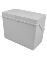 Photo Boîte en plastique pour fiches A5 - 500 fiches - Gris Lumière : HELIT H6214582