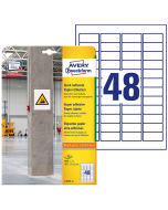 Photo Étiquettes ultra adhésives pour impression - 45,7 x 21,2 mm - Blanc AVERY