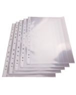 Photo Lot de 100 Pochettes perforées en PP lisse 0,05 mm - A4 : PRO-Office