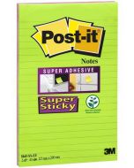 POST-IT : Bloc notes ligné 2 couleurs - 125 x 200 mm