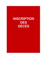 Registre des décès ELVE 1701