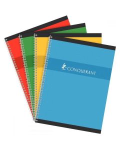 Cahier 100 pages à petits carreaux - 110 x 170 mm : CONQUERANT Visuel