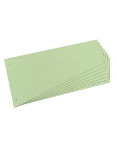 Intercalaires en carton trapèze - 230 x 120 mm - Vert HERLITZ Lot de 100