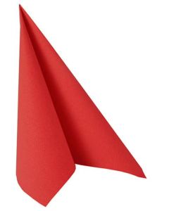 Lot de 50 Serviettes en papier - Rouge - 400 x 400 mm PAPSTAR ROYAL Collection  image