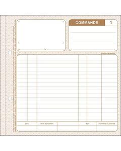 COMMANDE Carnets autocopiant Dupli - 210 x 210 mm 1172D modèle