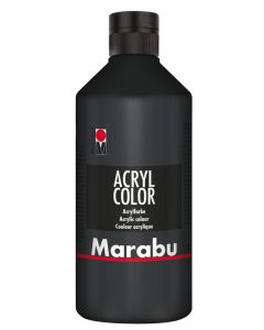 Peinture Acrylique - 500 ml - Noir MARABU Acryl Color