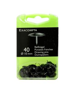 Boite de 40 punaises - Noir Exacompta 14021E