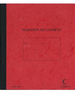 ELVE Position de compte - 210 x 190 mm Registre comptable 1439