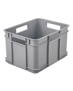 Bac de rangement Euro-Box M - 16 litres - Gris pierre : KEEEPER Bruno Eco